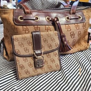 DOONEY BOURKE TASSEL MULTI COLORED ZIP TOP ANNIVERSARY SIGNATURE BAG